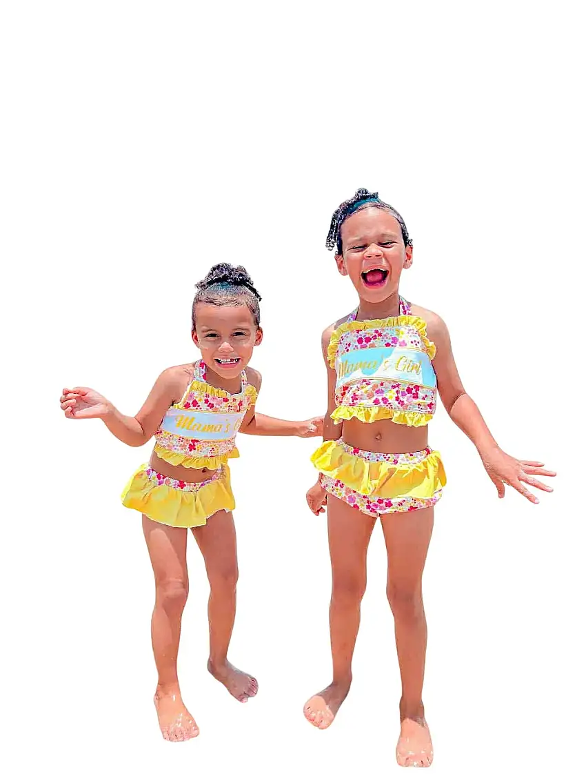 Mamas Girl Floral Two Piece Swimsuit