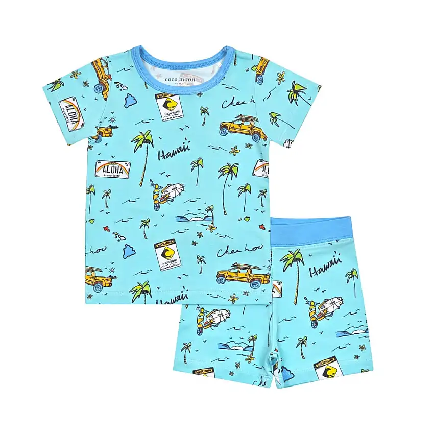 We Go Holoholo Short Bamboo Pajamas