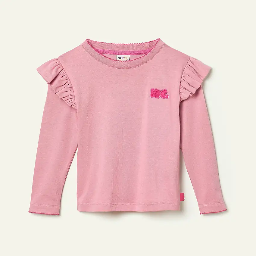 Recycled Cotton Mc Ruffled T-shirt