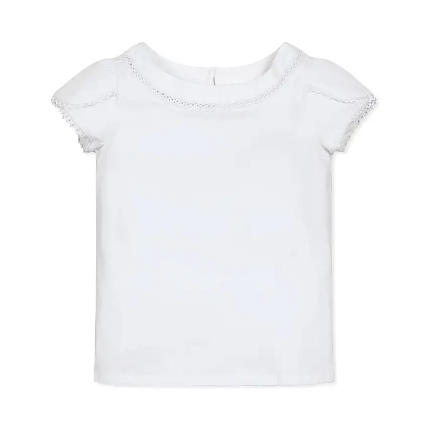 Organic Knit Top With Tulip Sleeves - Baby