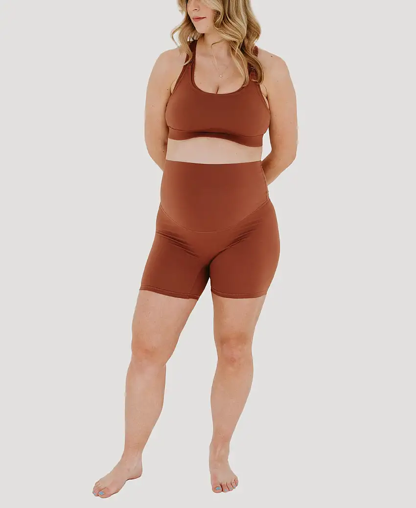 Axk Core Maternity Bike Short - Brown