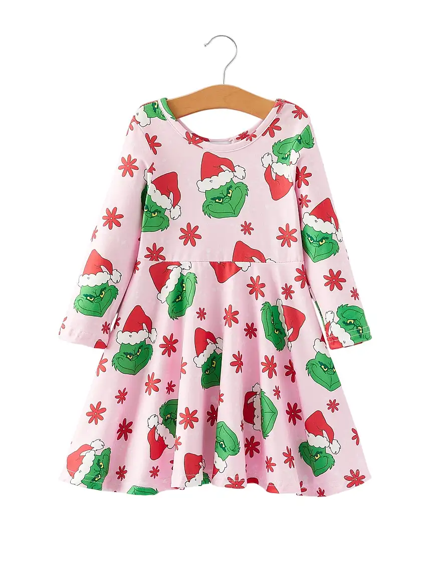 Christmas Character Print Dress