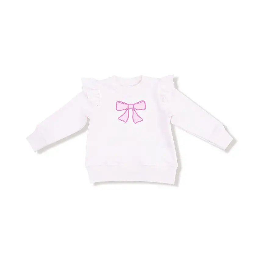 Bow Ruffle Sweatshirt