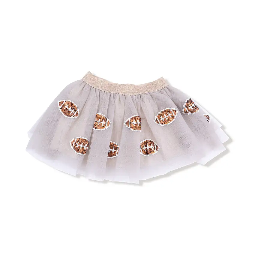 Oatmeal Football Tutu Skirt