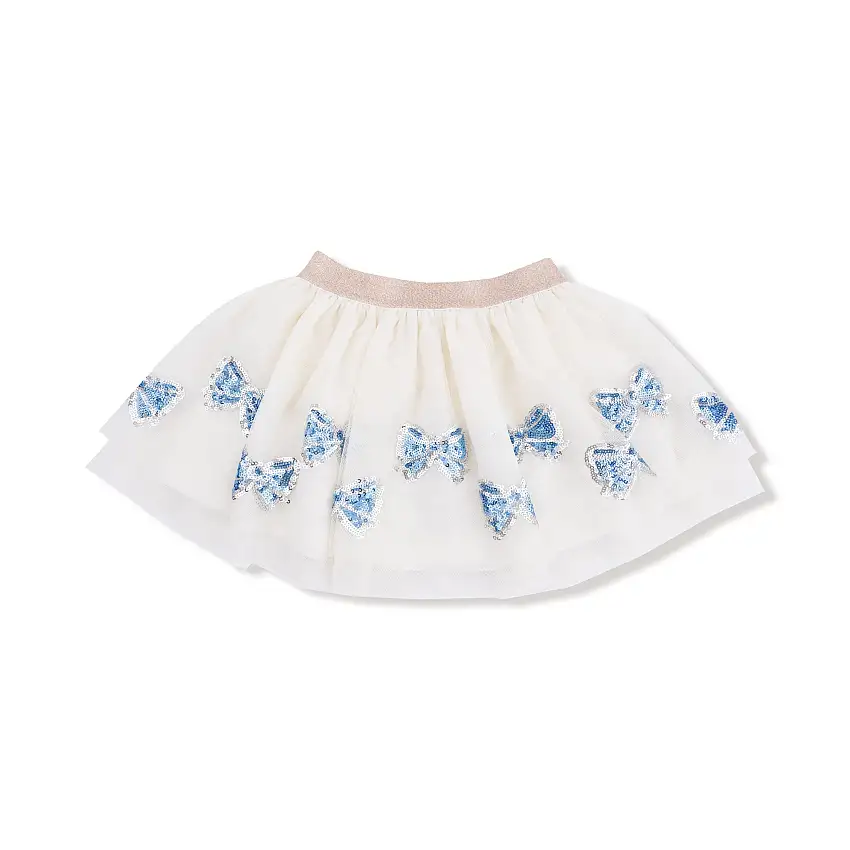 Blue Bow Tutu Skirt