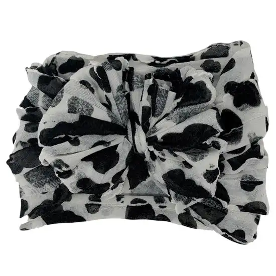 Cow Ruffled Headband