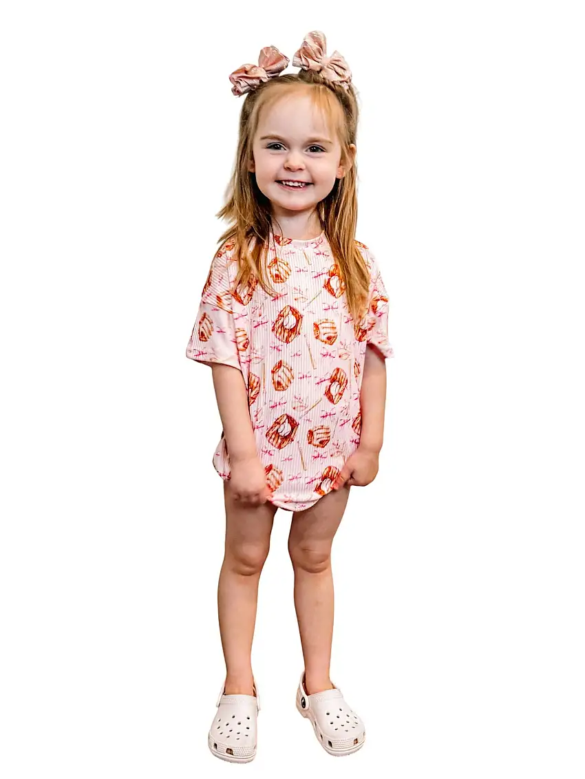 Ribbed Baseball Glove & Bows Bubble