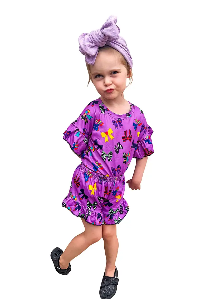 Spooky Bows Ruffle Set