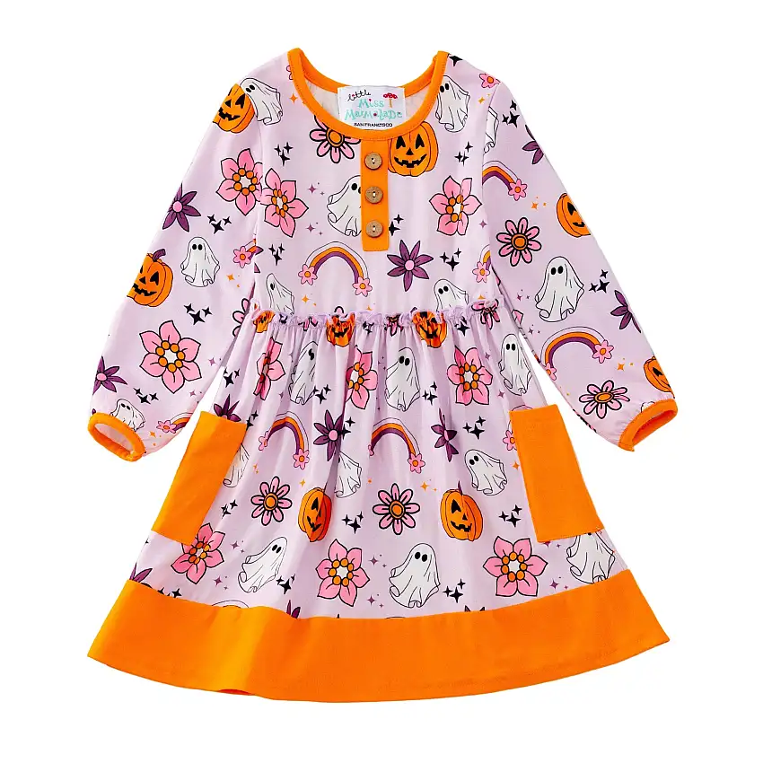 Halloween Rainbow Ghost Play Wear Dress