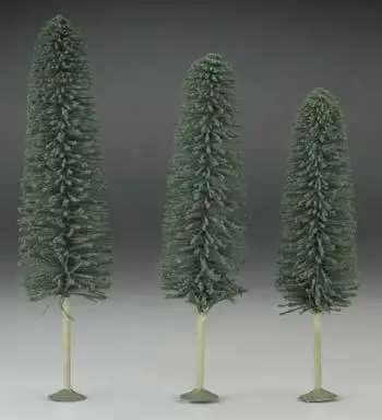Bachmann 32205 O Scale SceneScapes(TM) Layout-Ready Trees -- Cedar Trees 8-10" pkg(3)