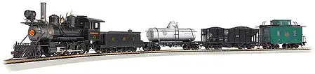 Bachmann 25025 On30 Scale East Broad Top Freight Train Set - Standard DC - Spectrum(R) -- 2-6-0 #5, 3 Cars; E-Z Track(R) Oval, Speed Controller