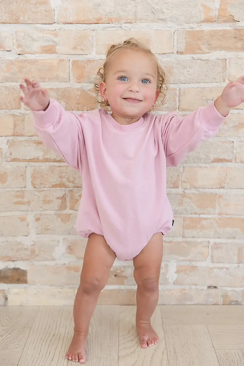 Ballet Pink - Cloud Terry Bubble Sweatshirt