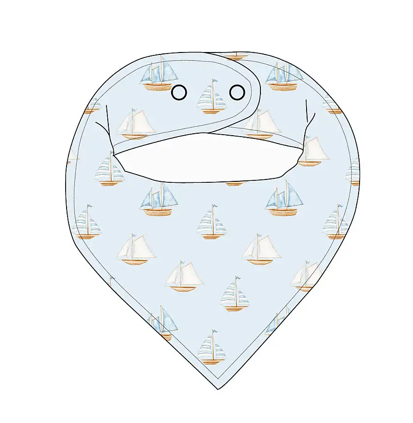 Sailboats - Bandana Bib