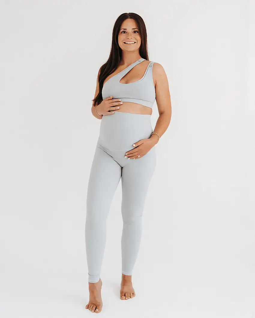 Axk Core Classic Maternity Legging - Light Gray