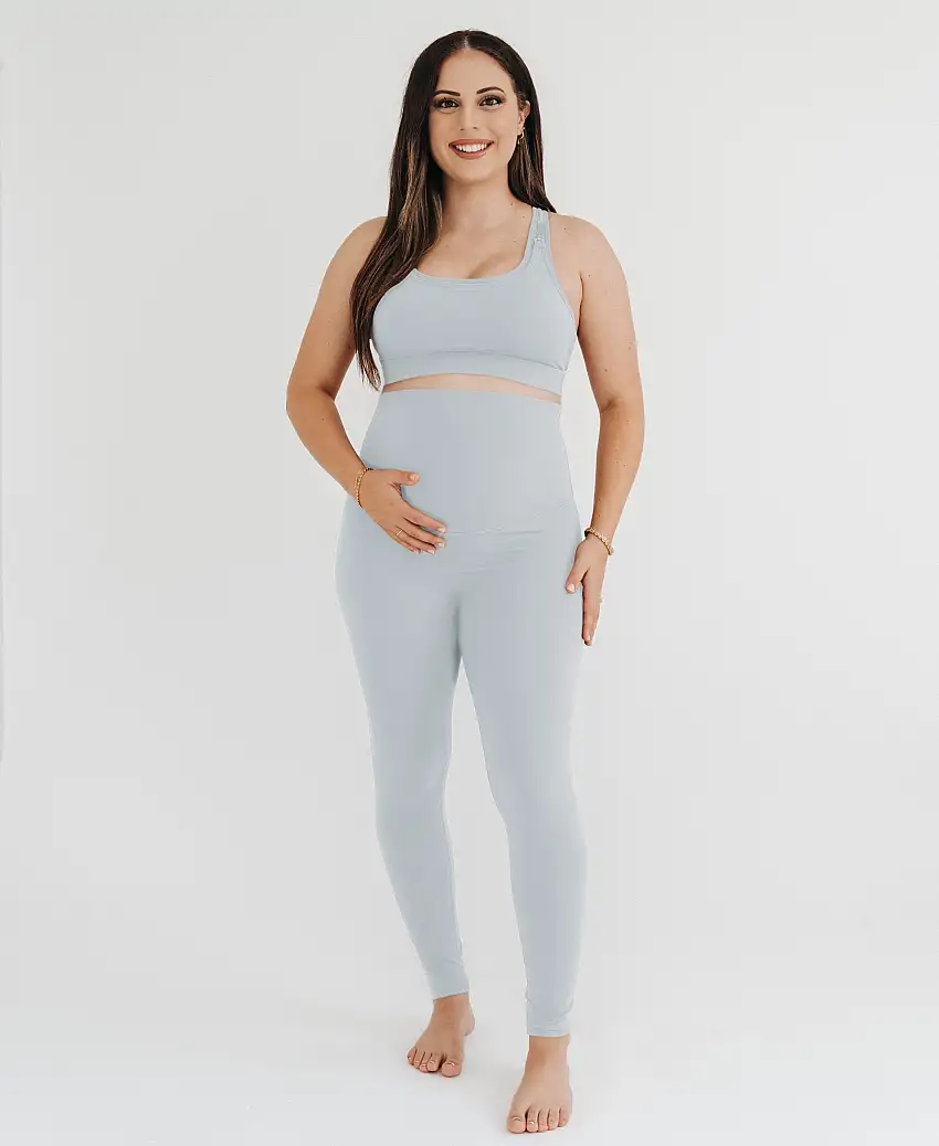 Axk Core Curve Maternity Legging - Light Gray