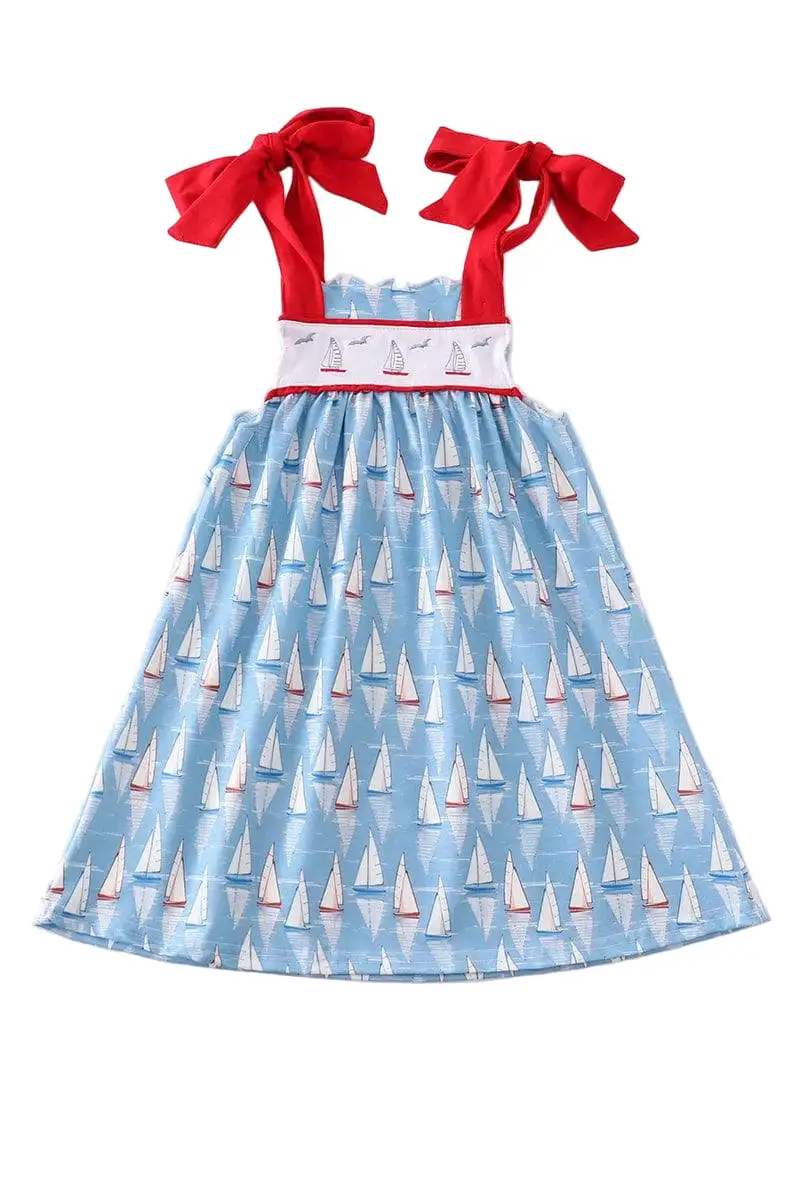 Regatta Summer Playwear Dress W/ Hair Bow