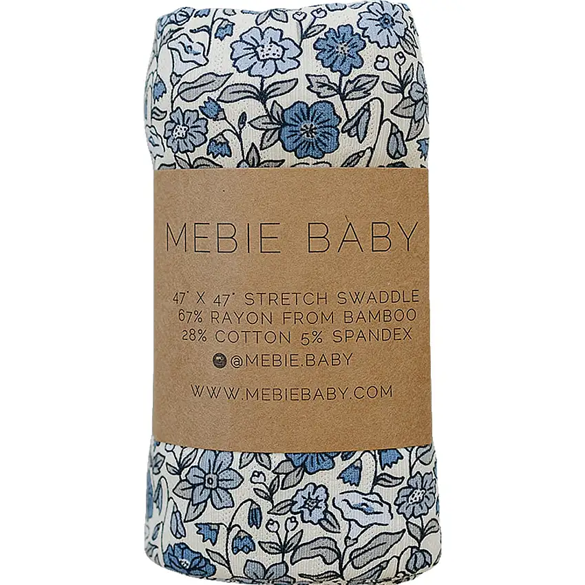 Bluebell Pointelle Bamboo Stretch Swaddle
