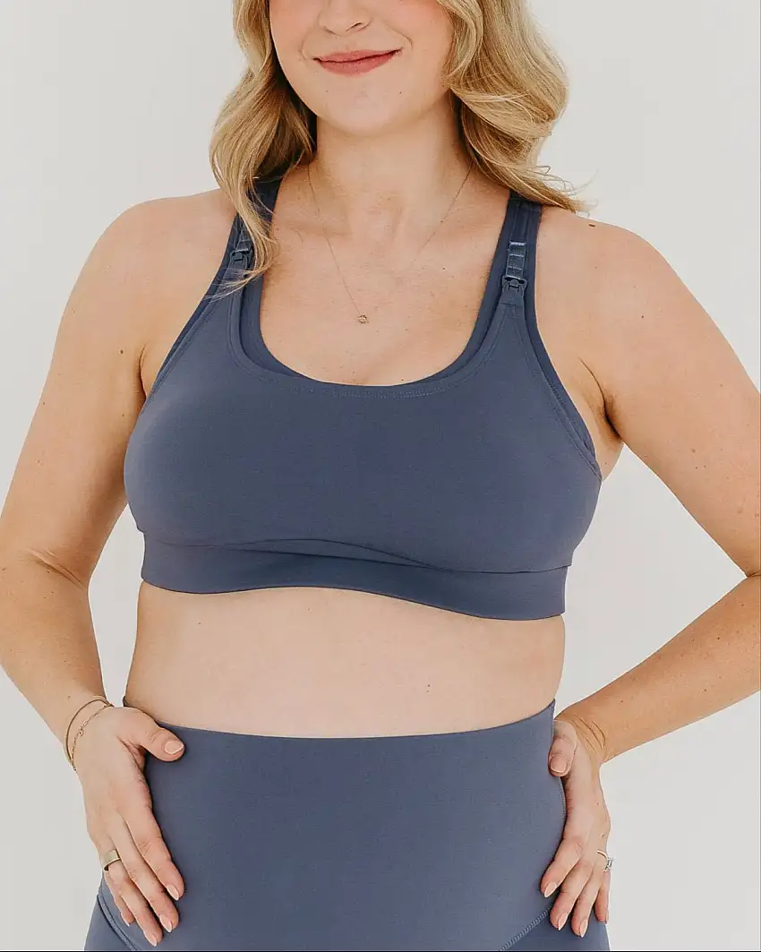 Axk Core Full Support Nursing Bra - Blue
