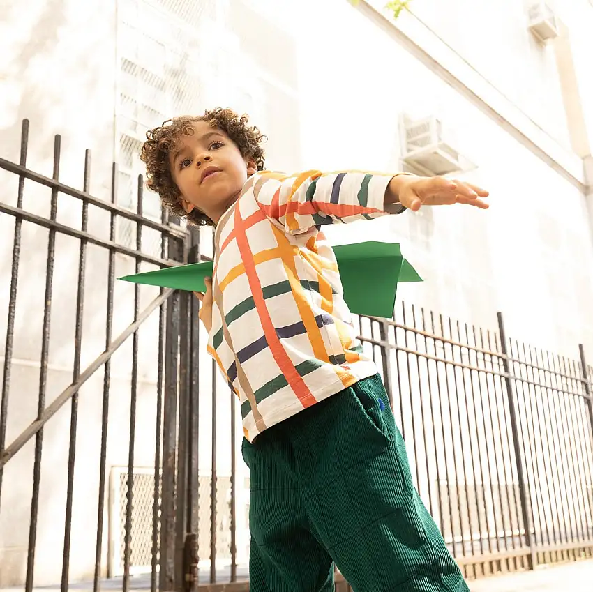 Recycled Cotton Warm Grid T-shirt