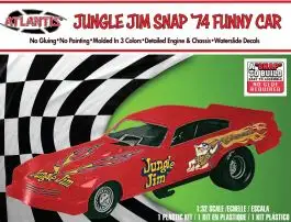 AAN-1119 Atlantis Models 1/32 Jungle Jim 1974 Funny Car (Snap) (formerly Revell) (D)