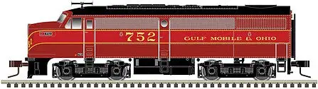 Atlas Model Railroad 40004567 N Scale Alco FA1 - LokSound and DCC - Master(TM) Gold -- Gulf, Mobile & Ohio 708 (maroon, red, black)