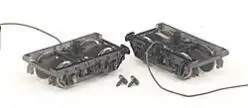 Bachmann 29902 On30 Scale Spectrum(R) On30 Trucks w/Wheel Sets -- Passenger - Diecast 1 Pair