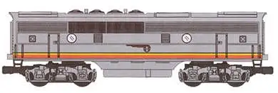Bachmann 20295 O Scale EMD F3B - Conventional 3-Rail - Unpowered - Williams(TM) Golden Memories(R) -- Santa Fe (red, silver)