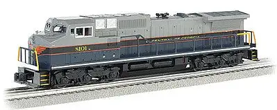 Bachmann 20430 O Scale GE Dash 9-44CW - Conventional 3-Rail w/True Blast Plus(R) Horn & Bell -- Norfolk Southern #8101 (Central of Georgia Heritage, blue, gray, orange)