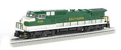 Bachmann 20431 O Scale GE Dash 9-44CW - Conventional 3-Rail w/True Blast Plus(R) Horn & Bell -- Norfolk Southern #8099 (Southern Railway Heritage, green, white)