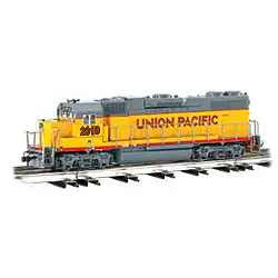 Bachmann 21222 O Scale EMD GP38 - Conventional 3-Rail w/Horn & Bell - Williams(TM) -- Union Pacific #2019 (Armour Yellow, gray)