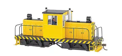 Bachmann 29203 On30 Scale Whitcomb 50-Ton Center-Cab w/DCC - Spectrum(R) -- Painted, Unlettered (yellow, black Stripes)