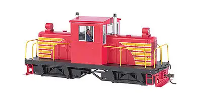 Bachmann 29204 On30 Scale Whitcomb 50-Ton Center-Cab w/DCC - Spectrum(R) -- Painted, Unlettered (red, yellow)