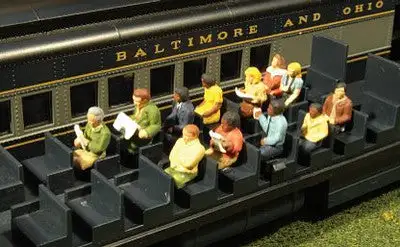 Bachmann 33115 HO Scale Waist-Up Seated Passengers - SceneScapes(TM) -- pkg(12)
