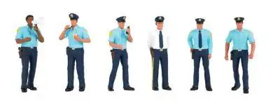 Bachmann 33154 O Scale Police Squad - SceneScapes(TM) -- pkg(6)