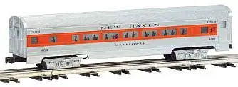 Bachmann 43012 O Scale Williams(TM) by Bachmann, Aluminum Streamliner 2-Car Passenger Add-On (60') -- New Haven, Includes: Combine & Diner