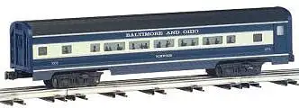 Bachmann 43030 O Scale Williams(TM) by Bachmann - Aluminum Streamliner 2-Car Passenger Add-On Set -- Baltimore & Ohio (Cincinnatian), Includes: Combine & Diner