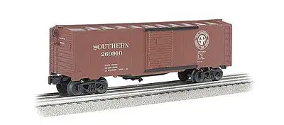 Bachmann 47082 O Scale 40' Steel Boxcar - 3-Rail - Ready to Run - Williams(TM) -- Southern Railway #260910 (Boxcar Red, SR Logo)