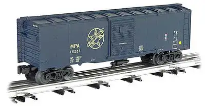 Bachmann 47083 O Scale 40' Steel Boxcar - 3-Rail - Ready to Run - Williams(TM) -- Maryland & Pennsylvania #15226 (blue, yellow; Star Logo)