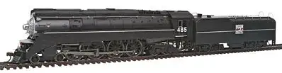 Bachmann 50206 HO Scale Class GS64 4-8-4 w/DCC -- Western Pacific #485 (black)