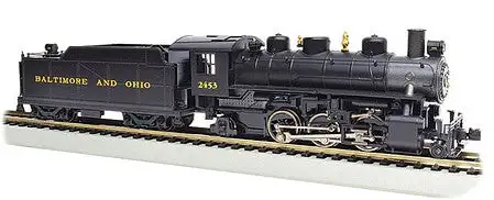 Bachmann 51506 HO Scale Baldwin 2-6-2 Prairie with Smoke - Standard DC -- Baltimore & Ohio #2453 (black, graphite, yellow)