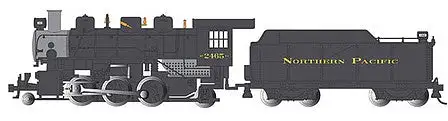 Bachmann 51507 HO Scale Baldwin 2-6-2 Prairie with Vanderbilt Tender, Smoke - Standard DC -- Northern Pacific #2456 (black, graphite)