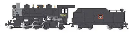 Bachmann 51508 HO Scale Baldwin 2-6-2 Prairie with Smoke - Standard DC -- Chicago, Burlington & Quincy #2121 (black, graphite)