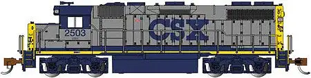 Bachmann 66852 N Scale EMD GP38-2 - Sound and DCC -- CSX Transportation #2503 (YN1; gray, blue, yellow)