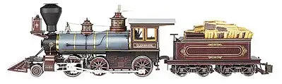 Bachmann 81486 G Scale 2-6-0 Mogul - Standard DC - Spectrum(R) -- Glenbrook (blue, brown, black, gold, red)