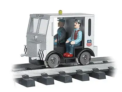 Bachmann 96250 G Scale Speeder - Standard DC w/Strobe & Headlight -- Union Pacific (silver, black)