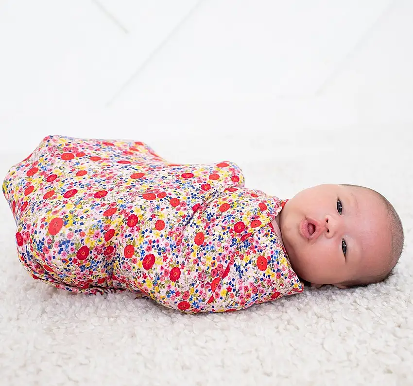 Blush Bloom Swaddle