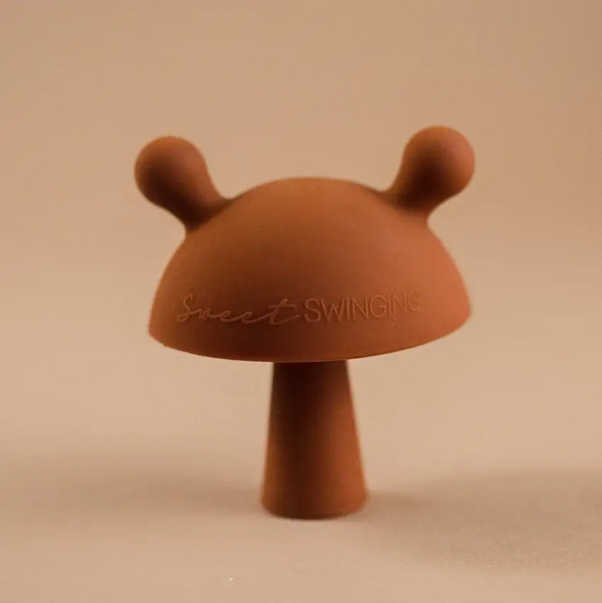 Mushroom Teether-clay