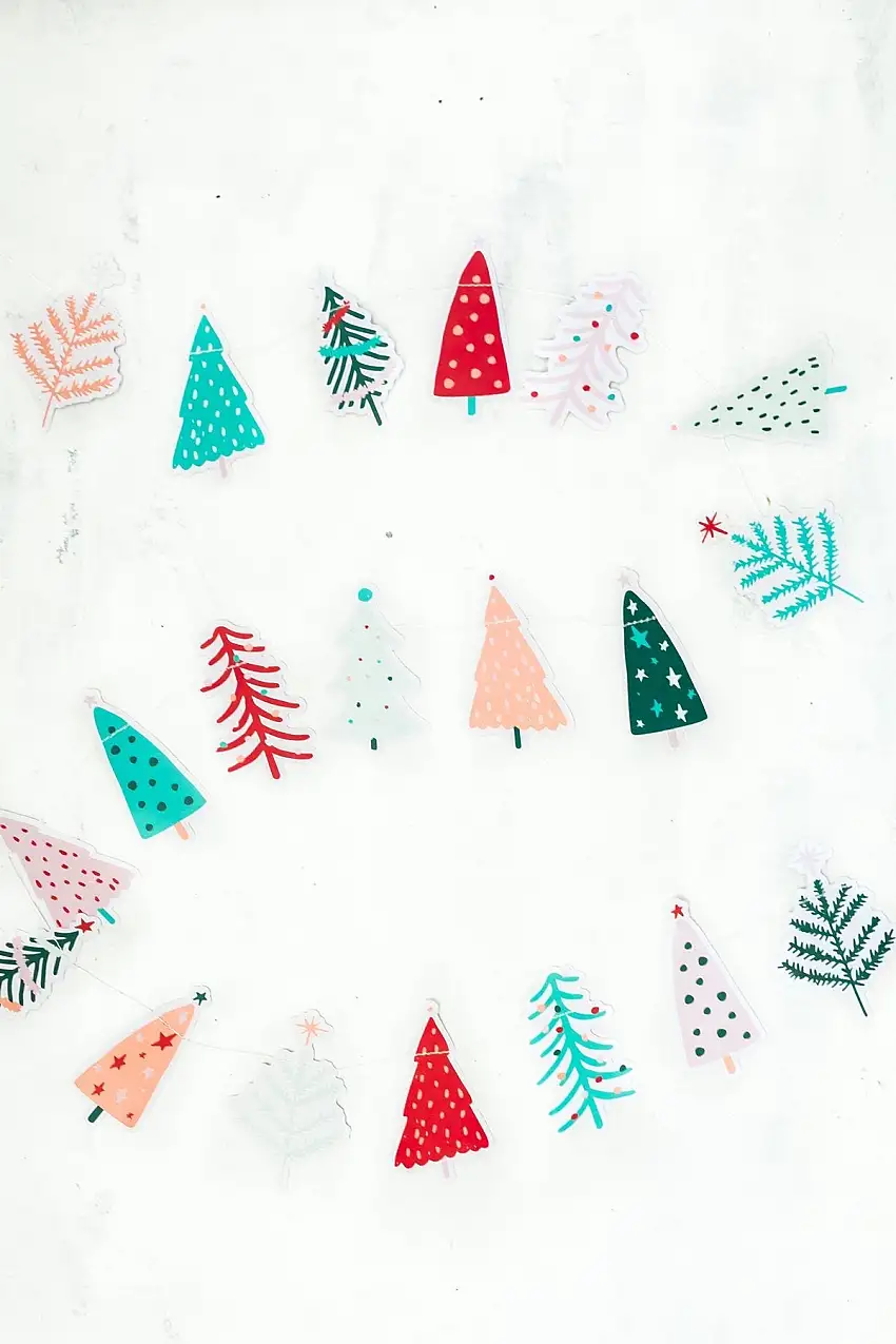 Colorful Christmas Tree Banner