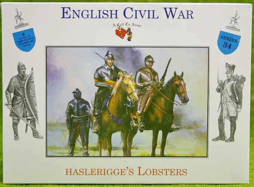 A Call To Arms 34 1/32 English Civil War: Haslerigges Lobsters Cavalry (4 Mtd)