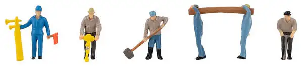 Faller 151621 HO Scale Tracklayers -- pkg(6)